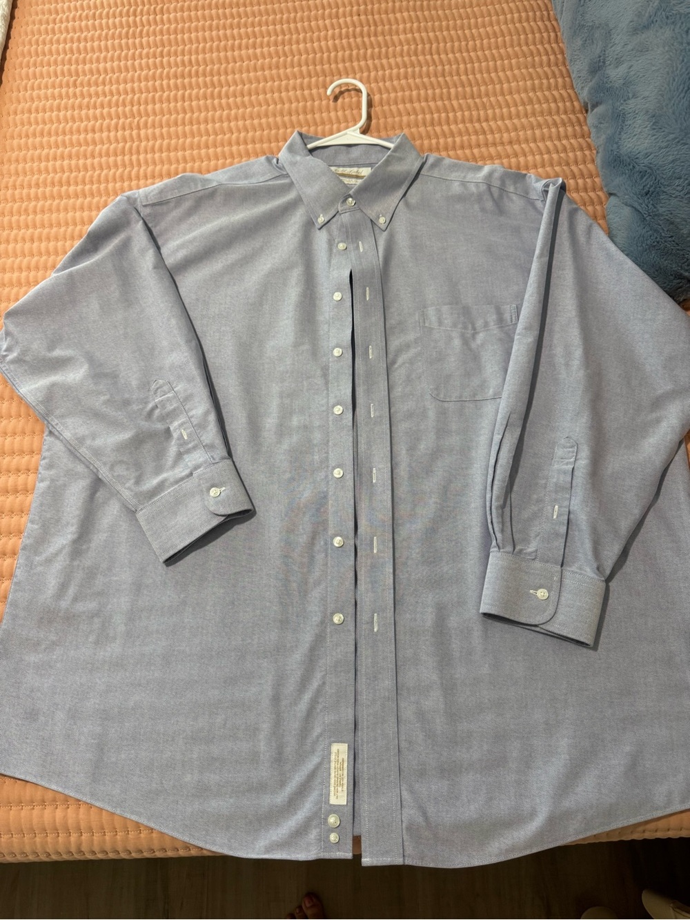 Men's Light Blue Button-Down Dress Shirt by